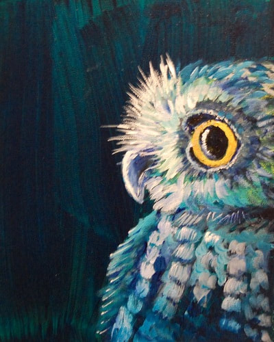 Leslie the Owl
Medium: Acrylic on board

SOLD